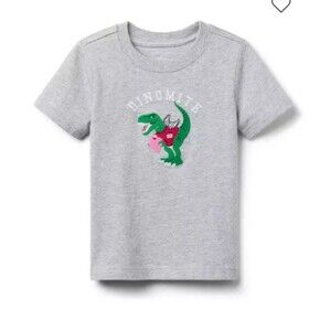 NWT- Janie and Jack Valentine’s Day Dinosaur Tee